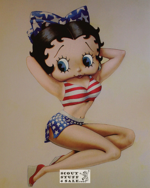 Betty Boop, Made in the U.S.A. Cartoon Poster Postcard by Classico SF #182-068, 11x14"