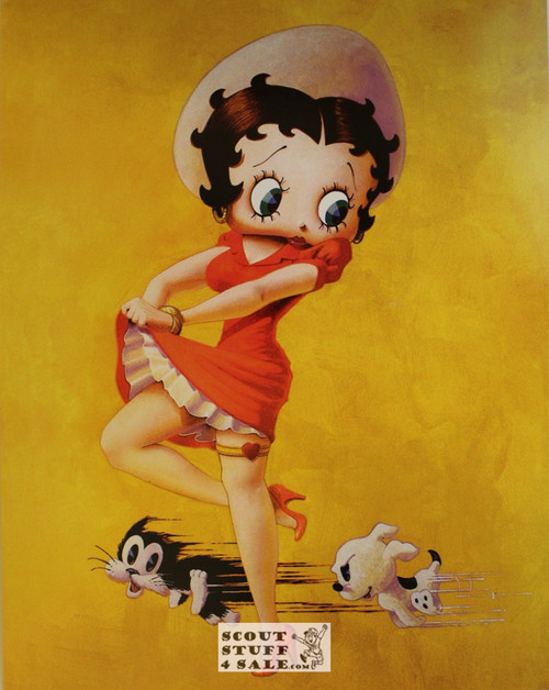 Betty Boop, The Chase, Cartoon Poster Postcard by Classico SF #182-094, 11x14"