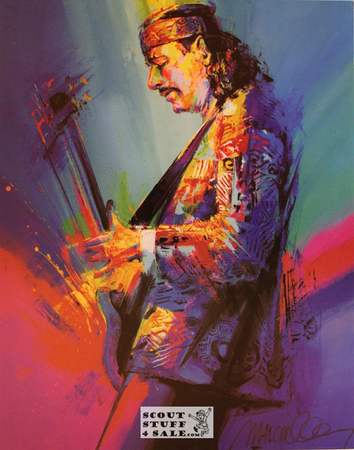Carlos Santana Poster Postcard by Classico SF #182-125, 11x14"