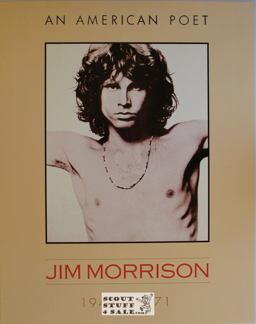 Jim Morrison Poster Postcard by Classico SF #182-139, 11x14"