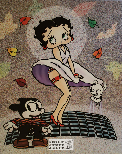 Betty Boop, Movie Star Boop, Cartoon Poster Postcard by Classico SF #182-185, 11x14"