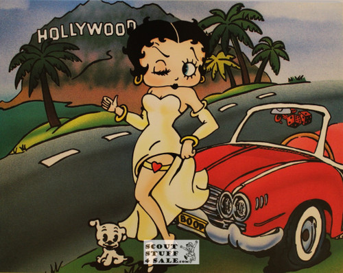 Betty Boop, Hooray for Hollywood, Cartoon Poster Postcard by Classico SF #182-187, 11x14"