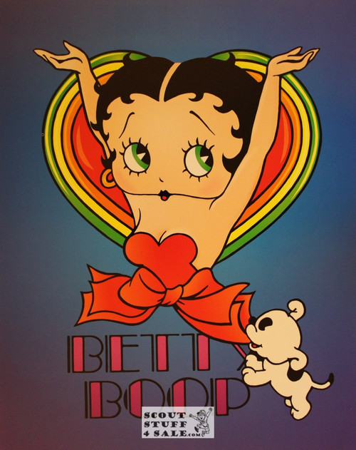 Betty Boop, Heart Boop, Cartoon Poster Postcard by Classico SF #182-198, 11x14"