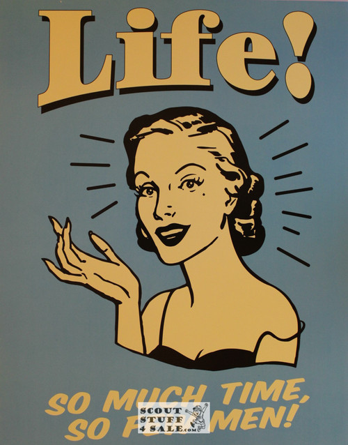 Life RETRO Humorous Poster Postcard by Classico SF #186-008, 11x14"