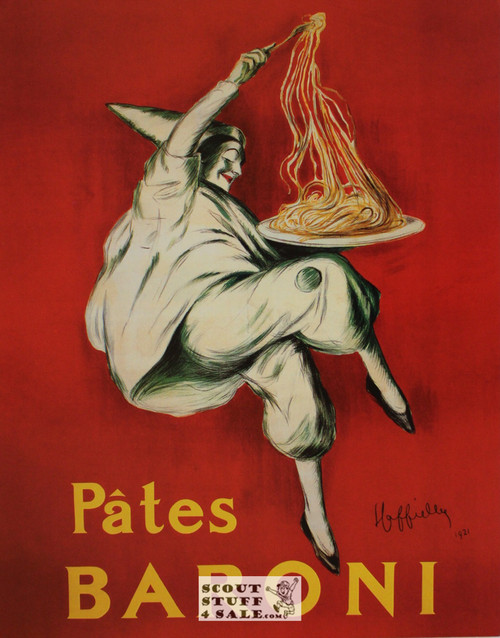 Baroni Pasta 1921 French Advertising Poster Postcard by Classico SF #194-514, 11x14"