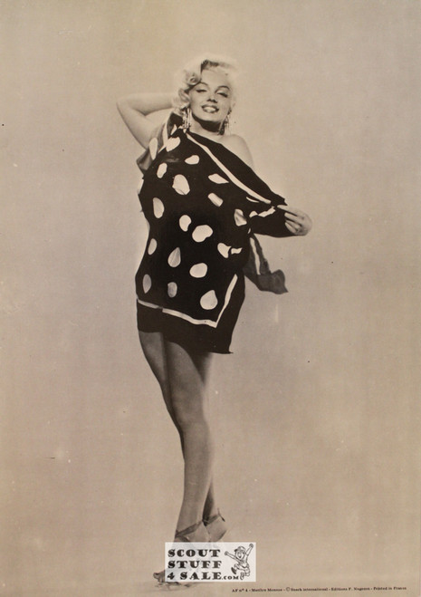 Marilyn Monroe Vintage French Poster, Editions Nugeron #AF4, 11x15.25"