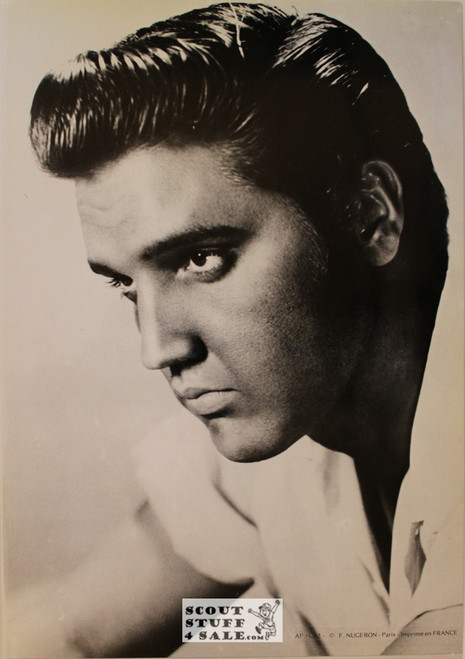 Elvis Presley Vintage French Poster, Editions Nugeron #AF12, 11x15.25"