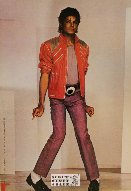 Michael Jackson Vintage French Poster, Editions Nugeron #AF98, 11x15.25"