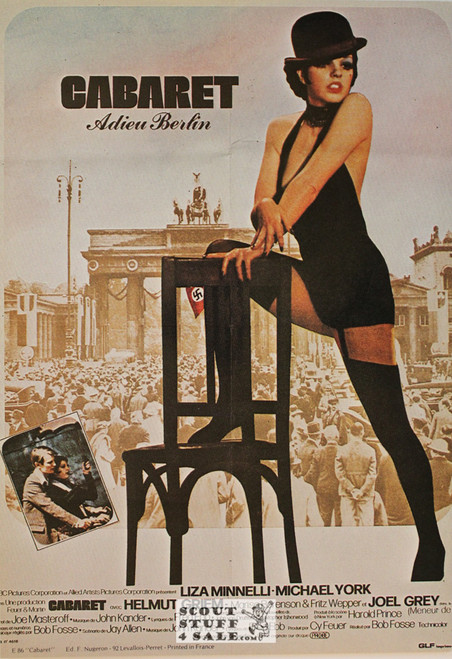 Cabaret Liza Minnelli Vintage French Movie Poster, Editions Nugeron #E86, 11x15.25"