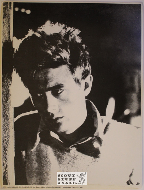 James Dean Vintage French Poster, Sofraneme #M31, 11.5x15"