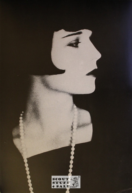 Louise Brooks Vintage French Poster, Editions Nugeron #MP42, 10.5x15.25"
