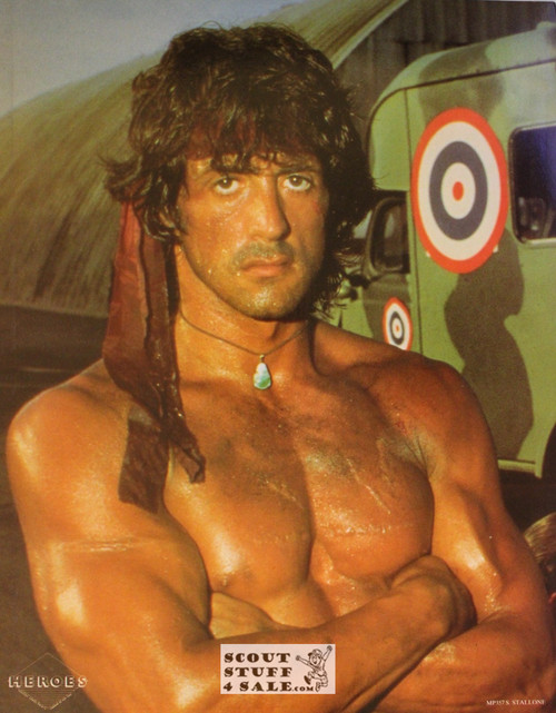 Sylvester Stallone Vintage French Poster, Editions Nugeron #MP357, 11.75x15"
