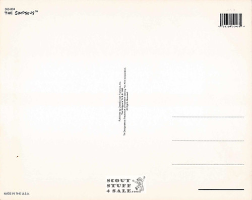 The Simpsons Postcard by Classico San Francisco #365-004, 8x10"