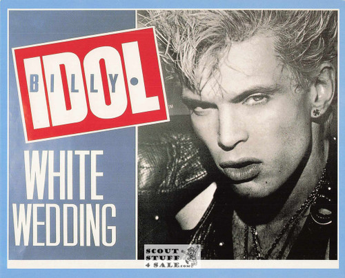 Billy Idol White Wedding 8x10" French Poster by Editions Nugeron #G38