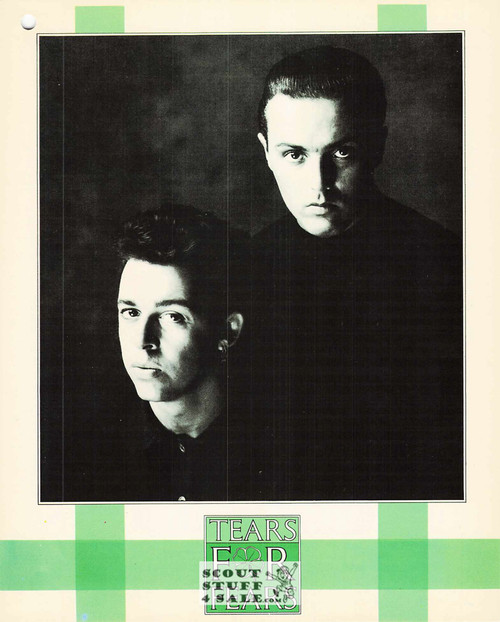 Tears for Fears 8x10" English Poster by Editions Nugeron #PA359, hole punched in corner