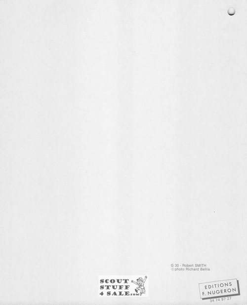 Robert Smith The Cure 8x10" French Poster by Editions Nugeron #G30, hole punched in corner