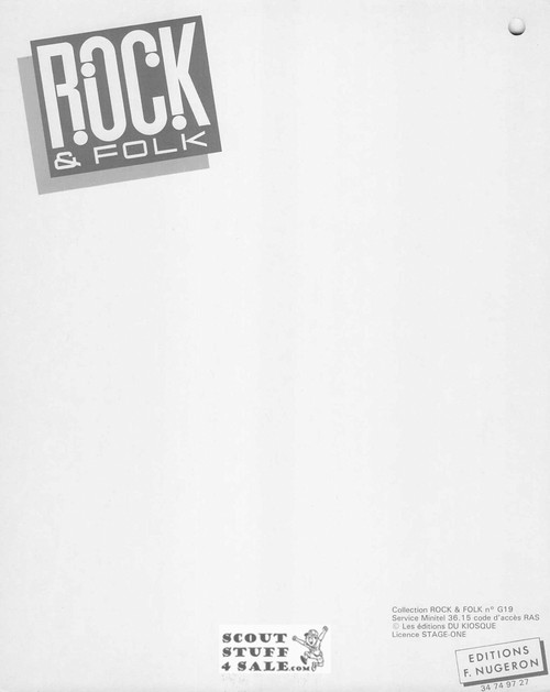 Rock & Folk Cover The Cure 8x10" French Poster by Editions Nugeron #G19, hole punched in corner