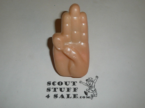 Hand in Scout Sign Neckerchief Slide, Plastic