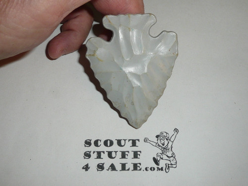 Arrowhead Neckerchief Slide, Plastic, grey