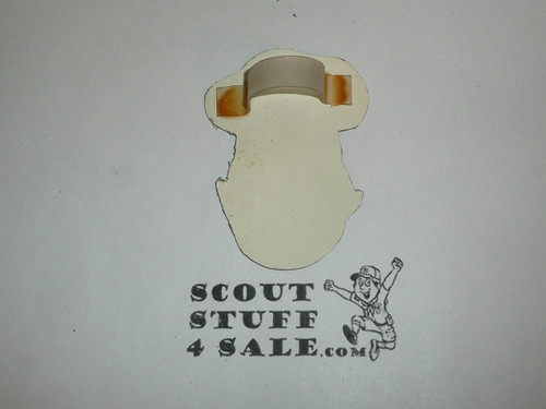 Campbells Souper Scout Neckerchief Slide, Plastic