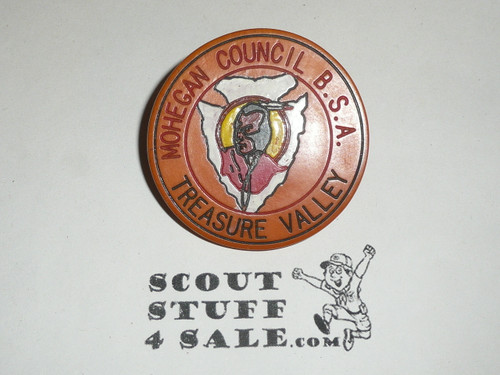 Treasure Valley Scout Camp NEAL Neckerchief Slide, Mohegan Council