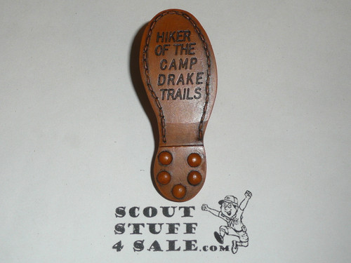 Hiker of the Camp Drake Trails Boot NEAL Neckerchief Slide
