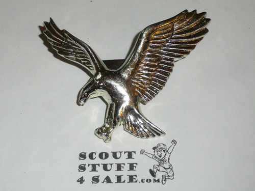 Flying Eagle Plastic Neckerchief Slide, by Torchy, gold