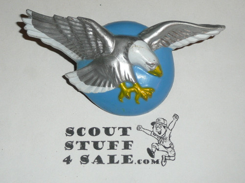 Eagle in Flight Plastic Neckerchief Slide, by Torchy Plastics #5