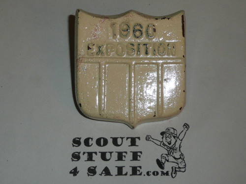 1960 Exposition Resin Neckerchief Slide, by Torchy Plastics