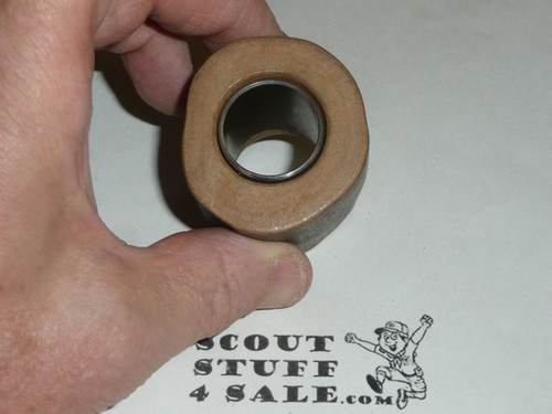 Round Wood Carved Neckerchief Slide #15