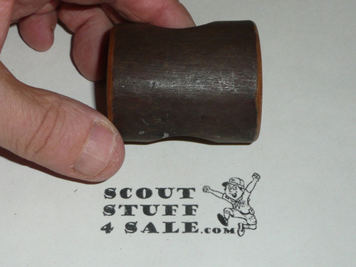 Round Wood Carved Neckerchief Slide #16