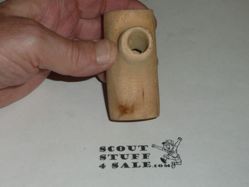 Round Wood Carved Neckerchief Slide #17