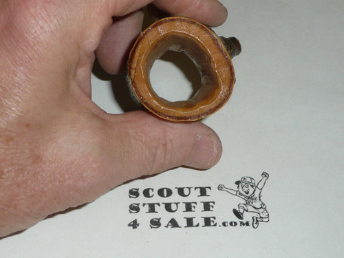Round Wood Carved Neckerchief Slide #18