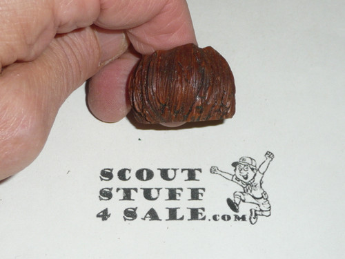 Round Wood Carved Neckerchief Slide #21