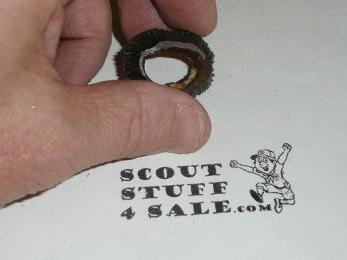 Round Wood Carved Neckerchief Slide #22