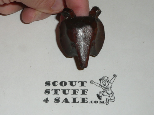 Carved Wood Anteater Neckerchief Slide