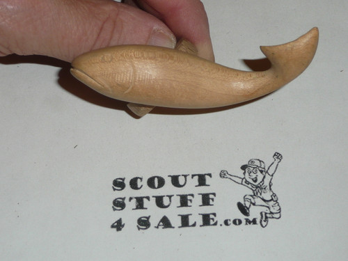 Carved Wood Fish Neckerchief Slide