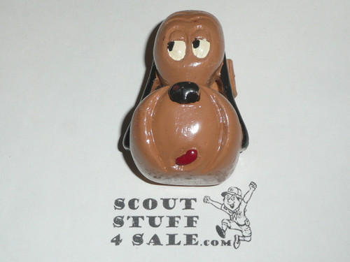 Wood Carved Droopy Dog Neckerchief Slide