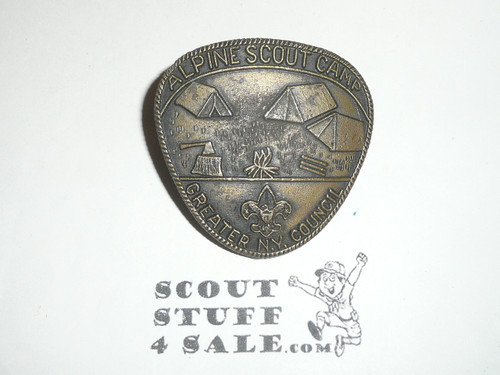 Alpine Scout Camps Cast Neckerchief Slide, Greater New York Council