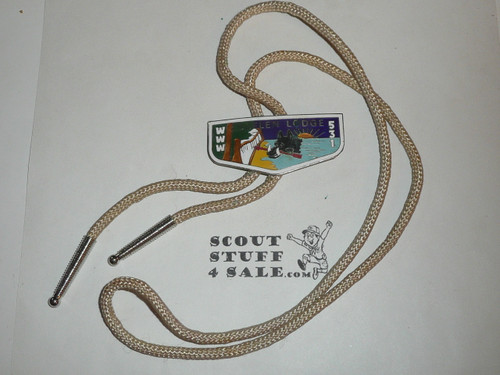 Order of the Arrow Lodge #531 Esselen Flap Shaped Metal Bolo Tie, lite use