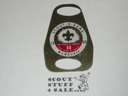 1960 Milwaukee Council Scout-O-Rama Metal Neckerchief Slide