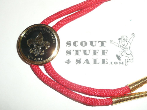 Commissioner Staff Bolo Tie, red cord