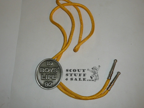 1992 Boys' Life Cast Metal Bolo Tie
