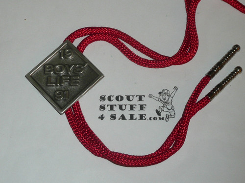 1991 Boys' Life Cast Metal Bolo Tie