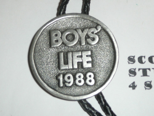 1988 Boys' Life Cast Metal Bolo Tie