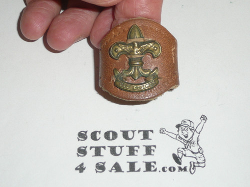 Non-BSA Foreign Boy Scout Stamped Metal Neckerchief Slide #3