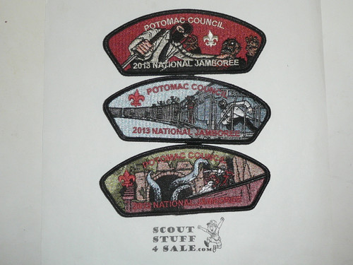 2013 National Jamboree JSP - Potomac Council, set of 3