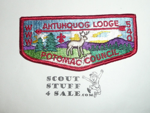 Order of the Arrow Lodge #540 Ahtuhquog s7b Flap Patch