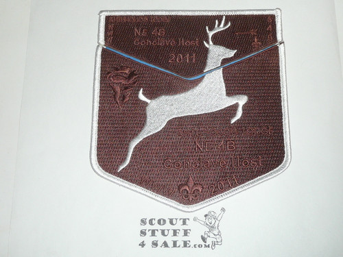 Order of the Arrow Lodge #540 Ahtuhquog 2011 Section NE-4B Conclave Host 2-piece Flap Patch Set