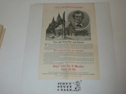1920 Boys' Life Promotional Brochure, 4 pages